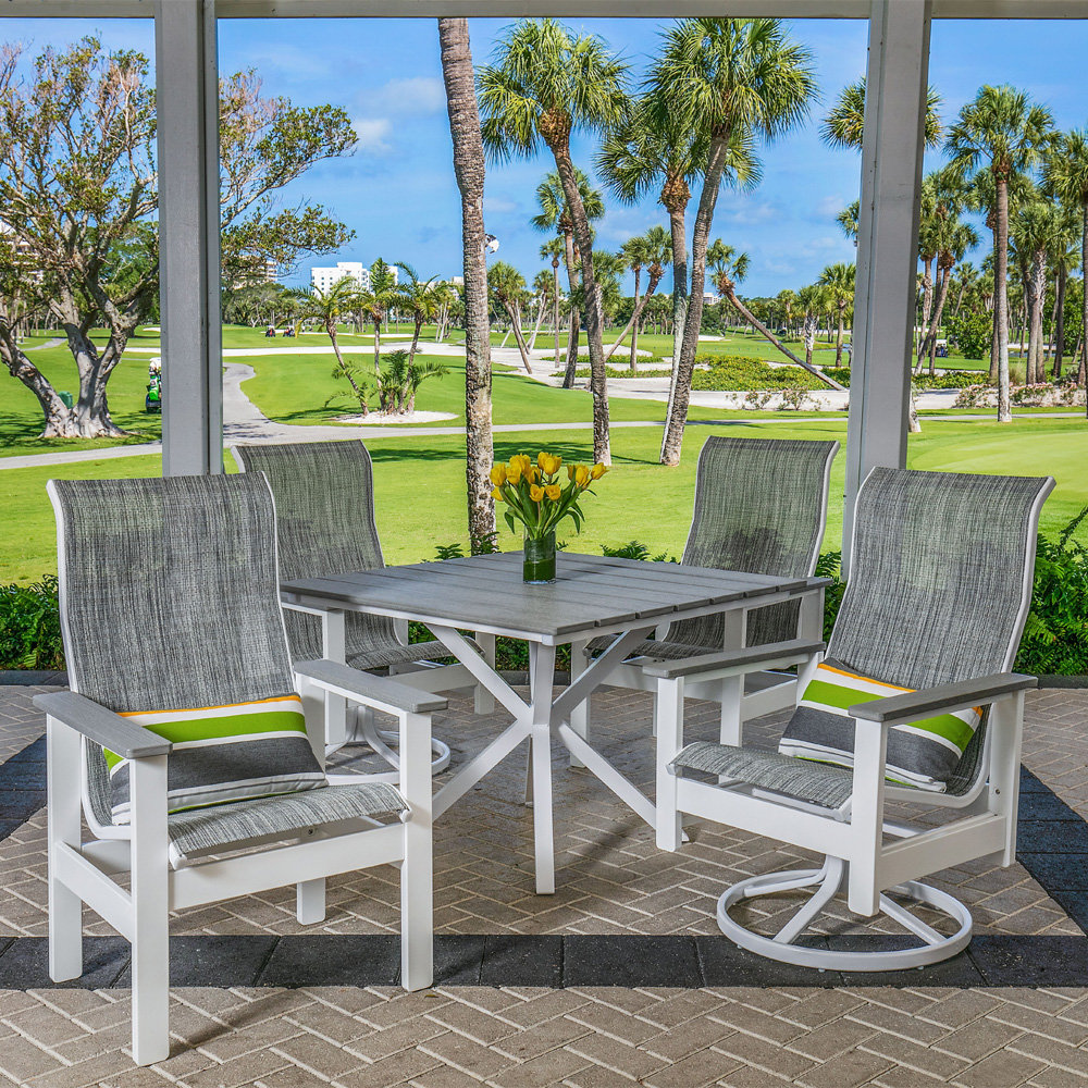Windward Kingston Sling Dining Swivel Rocker - Thumbnail 3