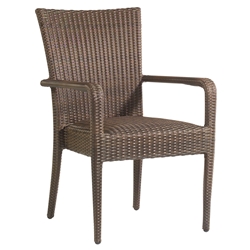Woodard All Weather Padded Dining Arm Chair - S593801