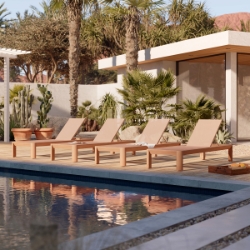 Woodard Beau Set of 4 Chaise Loungers - WD-BEAU-SET4