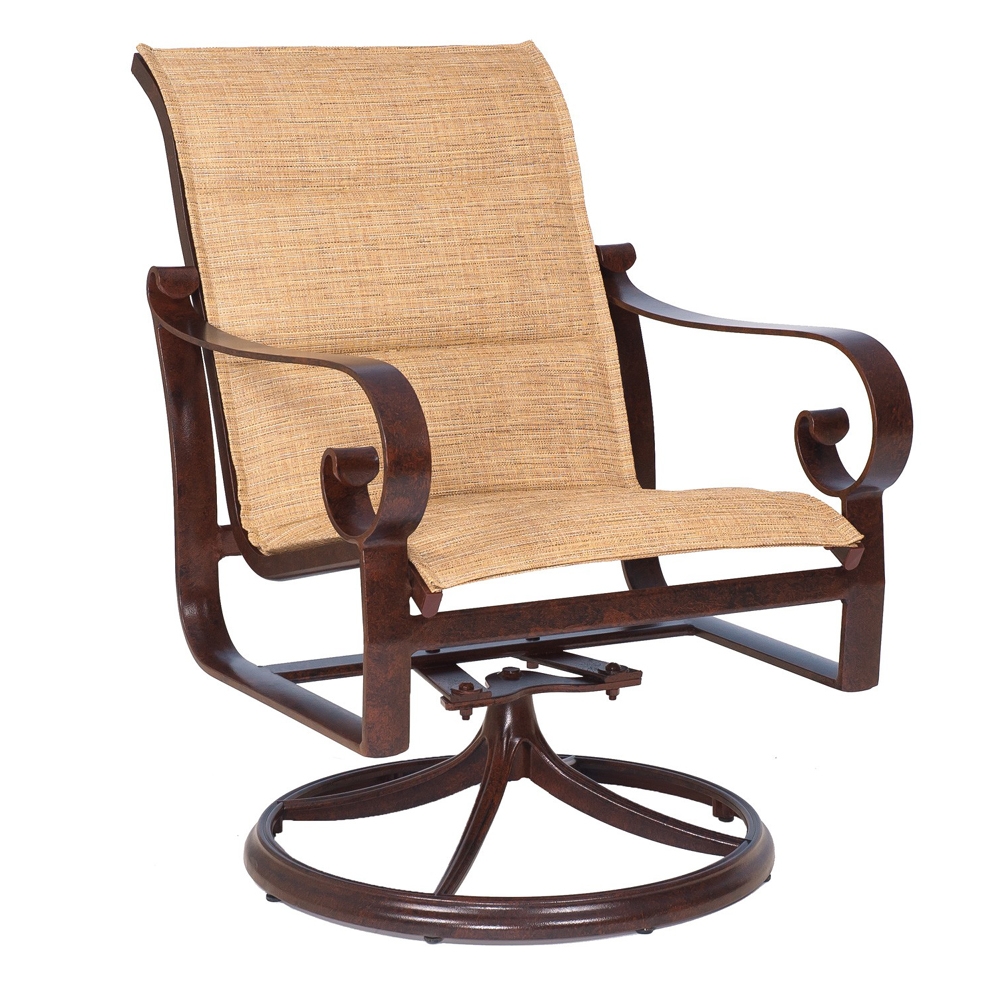 Woodard Belden Padded Sling Swivel Rocker - 620572