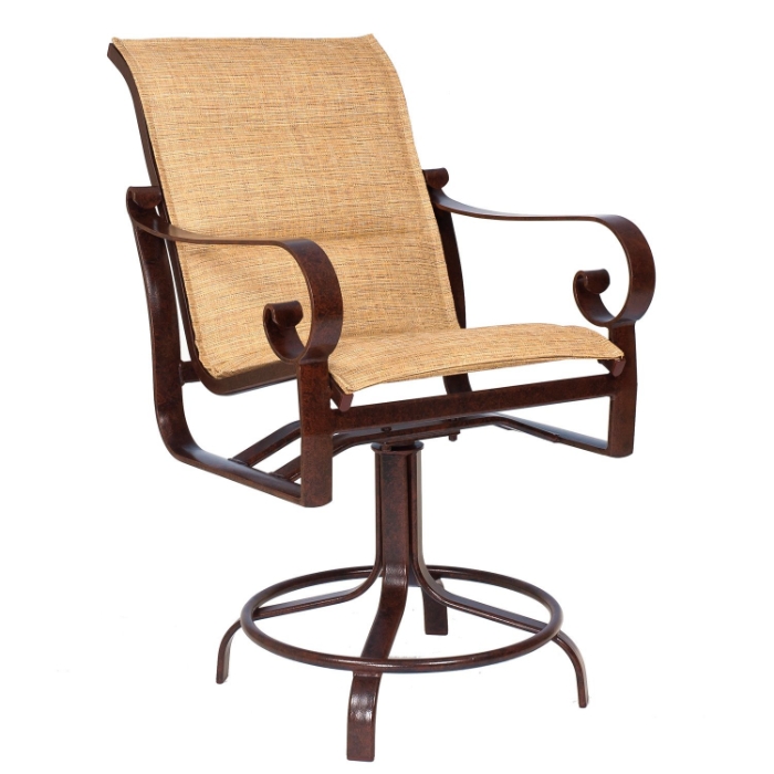 Belden Cushion Belding Padded Sling Swivel Counter Stools