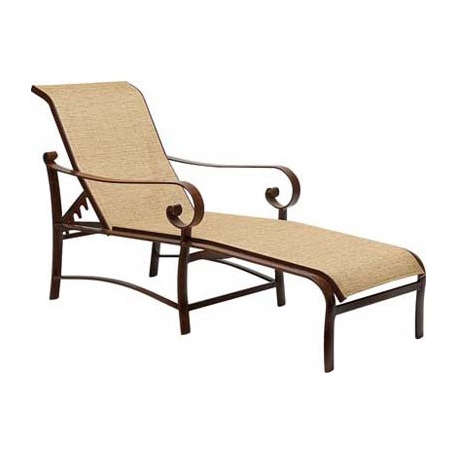 Woodard Belden Sling Adjustable Chaise Lounge - 62H470