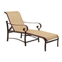 Woodard Belden Sling Adjustable Chaise Lounge - 62H470