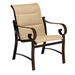 Woodard Belden Padded Sling Dining Arm Chair - 62H501