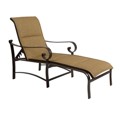 Woodard Belden Padded Sling Adjustable Chaise Lounge - 62H570