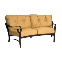 Woodard Belden Cushion Crescent Loveseat - 690463