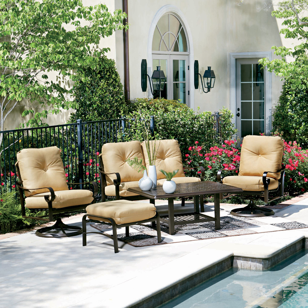 Woodard Belden Cushion Patio Lounge Set - WD-BELDEN-SET2
