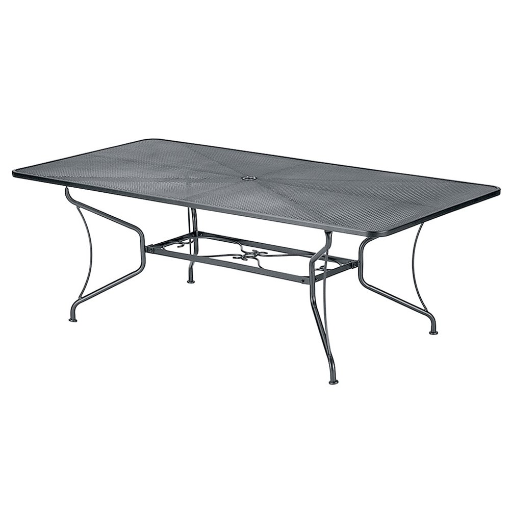 Umbrella hole dining table