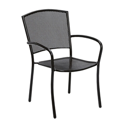 Woodard Cafe Series Albion Dining Arm Chair - Stackable - 7R0021