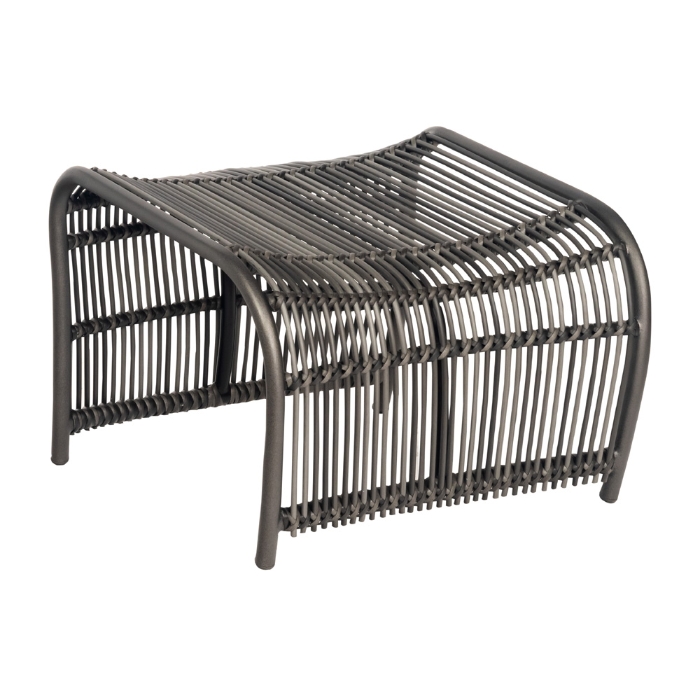 wicker outdoor ottoman