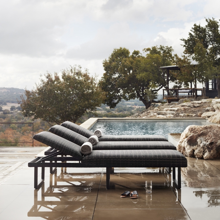 Woodard Canaveral Harper Wicker Chaise Lounge Set of 3