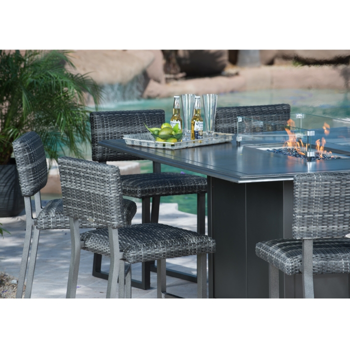 Woodard Canaveral Harper Fire Pit Patio Set