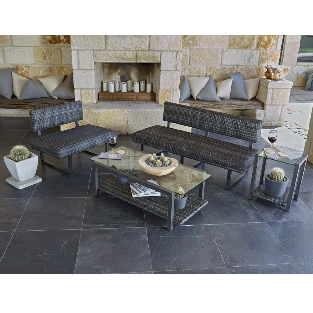 Woodard Canaveral Modern Wicker Outdoor Lounge Set - WD-CANAVERAL-SET1