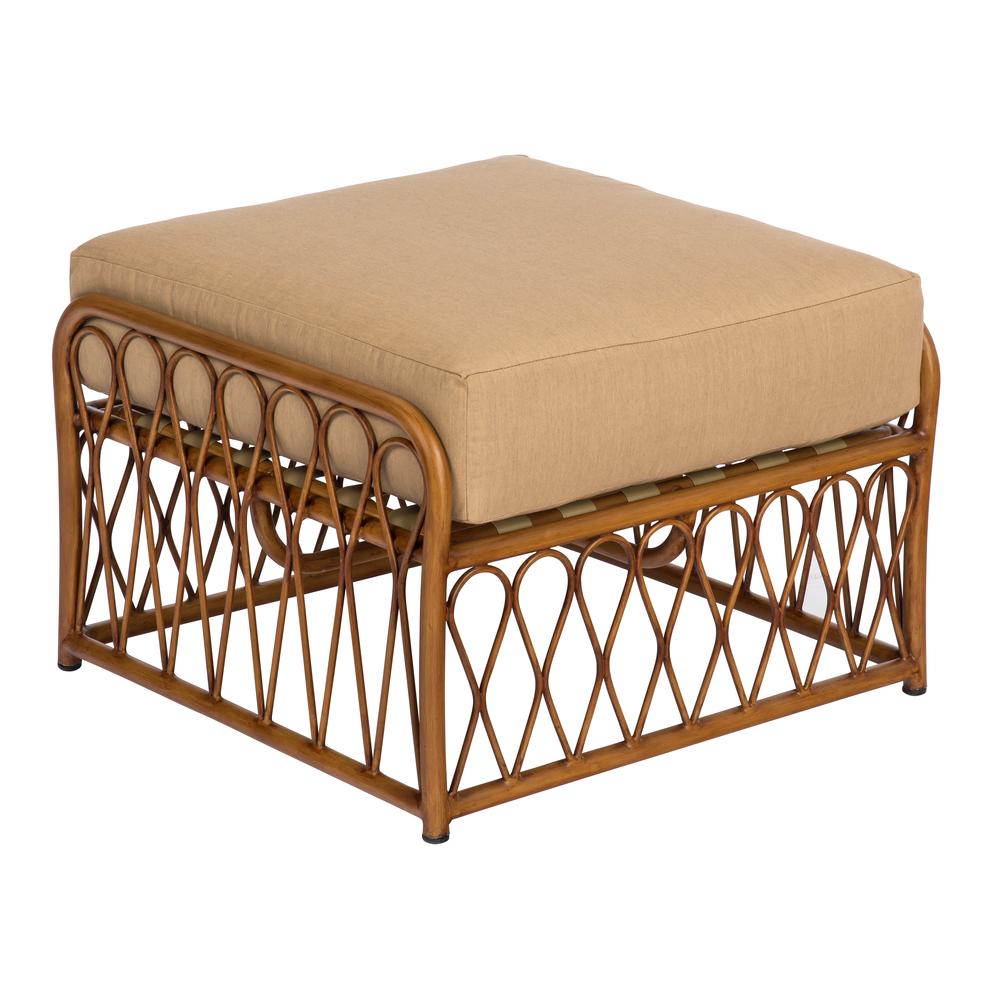 Woodard Cane Ottoman - S650005