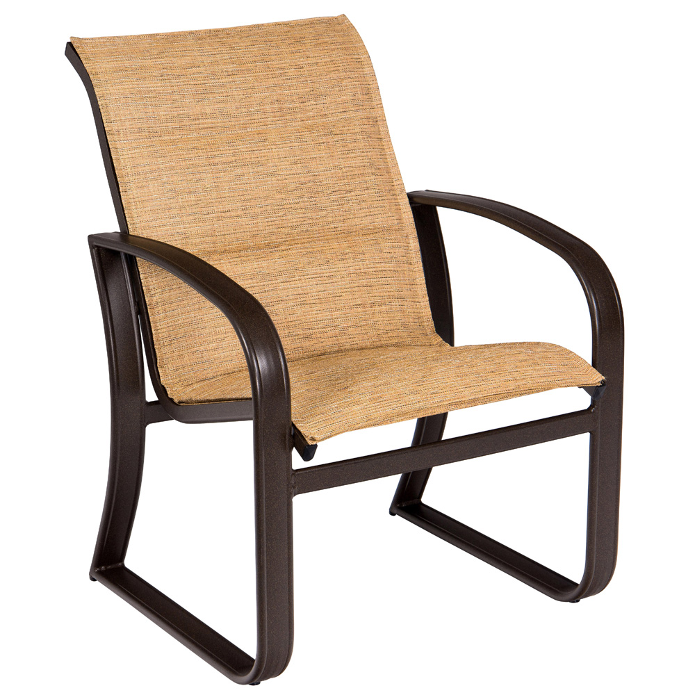Woodard Cayman Isle Padded Sling Dining Arm Chair - 2FH501