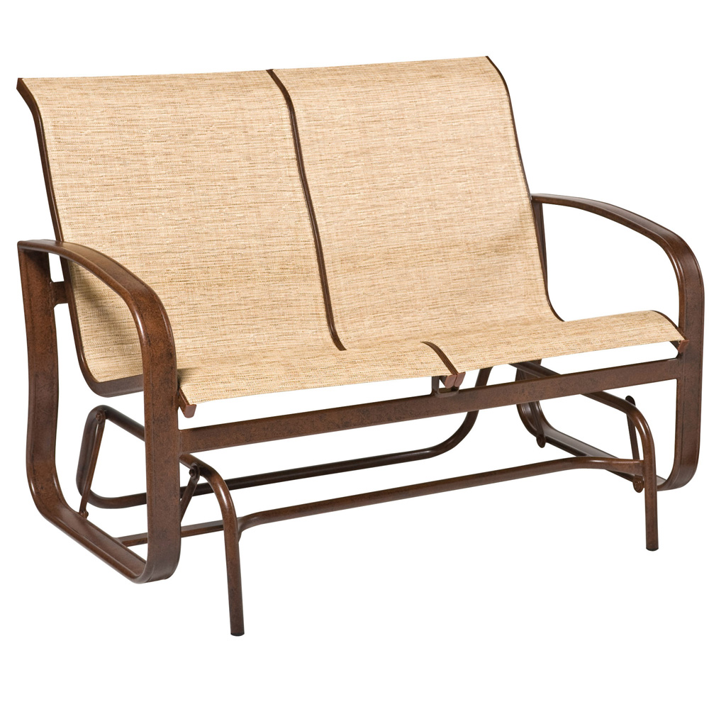 Woodard Cayman Isle Sling Love Seat Glider - 2FX473