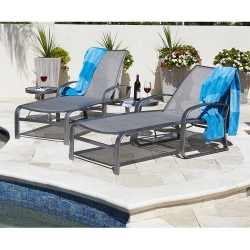 Woodard Cayman Isle Flex Sling Chaise Lounge Set - WD-CAYMANFLEX-SET1