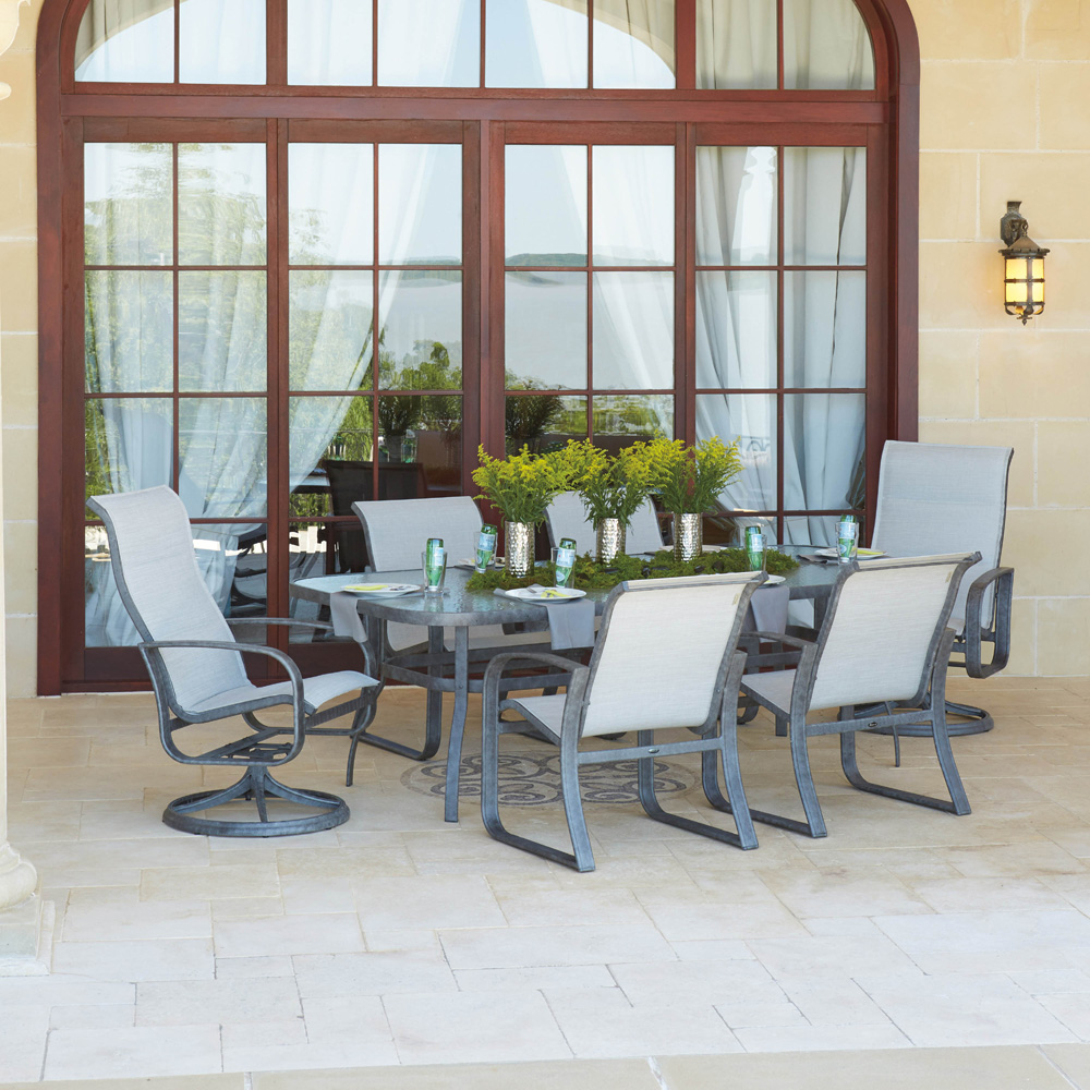 Woodard Cayman Isle Sling 7 Piece Dining Set - WD-CAYMANISLE-SET3