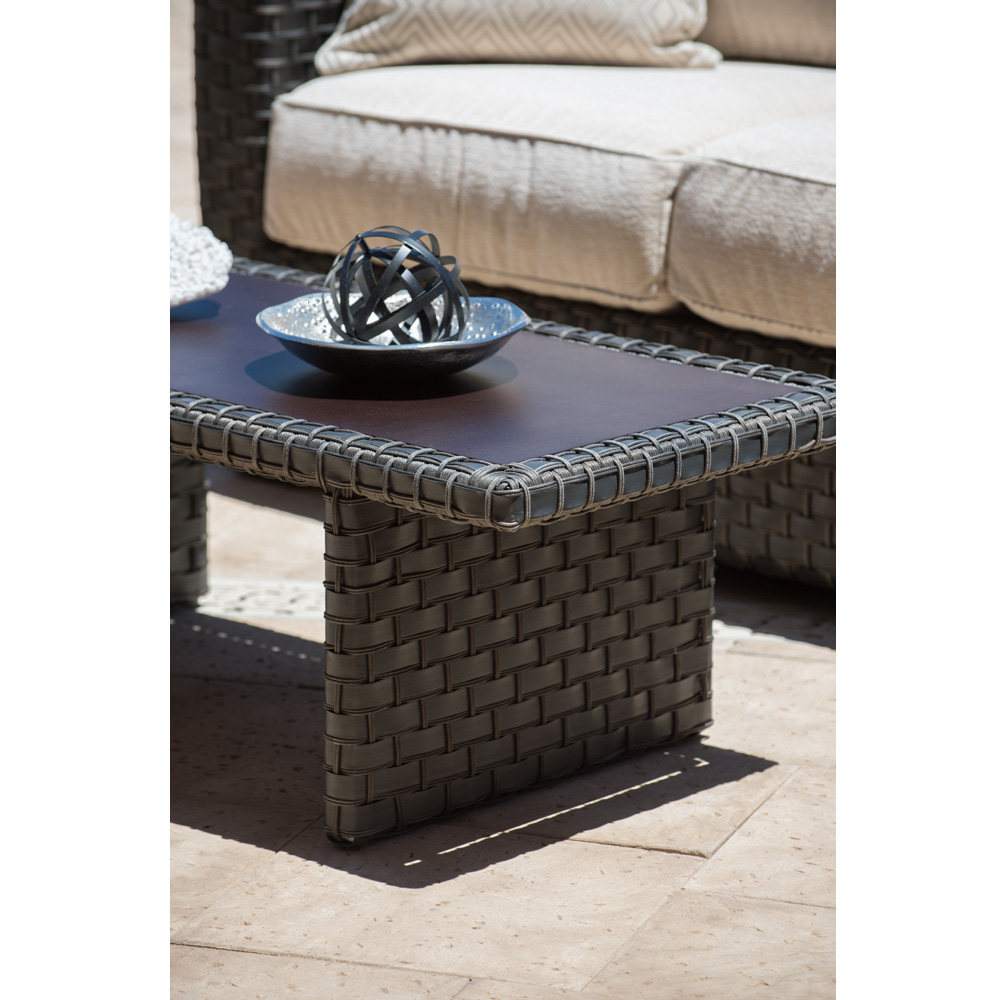 Woodard Cooper Wicker Coffee Table Detail