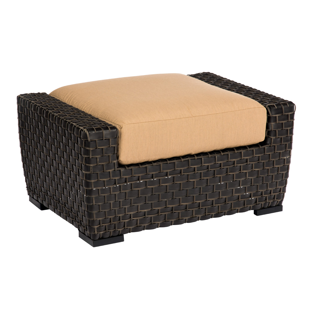 Woodard Cooper Wicker Ottoman - S640005