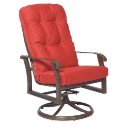 Woodard Cortland Cushion High Back Swivel Rocker - 4ZM488