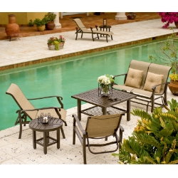 Woodard Cortland Sling Patio Set - WD-CORTLANDSLING-SET3