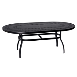 Woodard Deluxe Trellis Top Oval Dining Table - 820174A