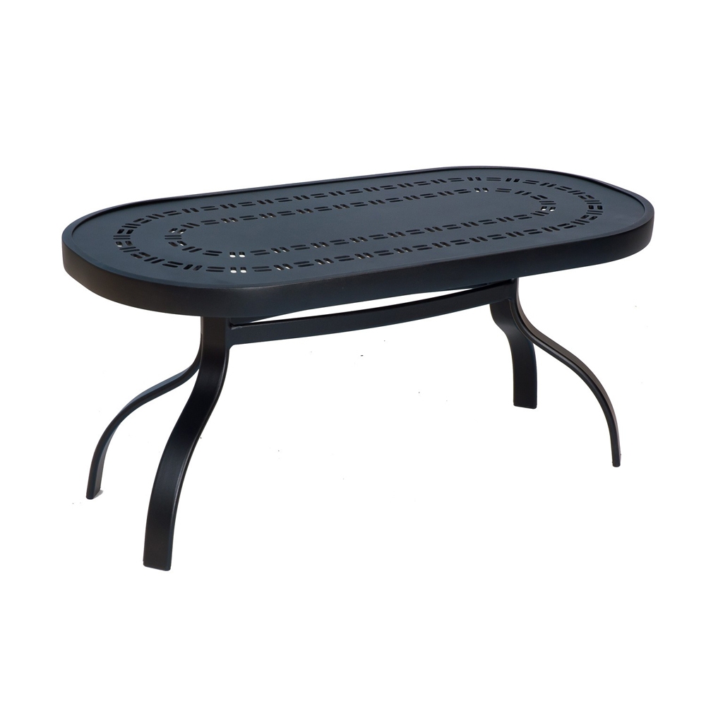 Woodard Deluxe Rectangular Trellis Top Coffee Table - 820452A