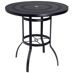 Woodard Deluxe 42" Round Trellis Top Bar Table - 820542A