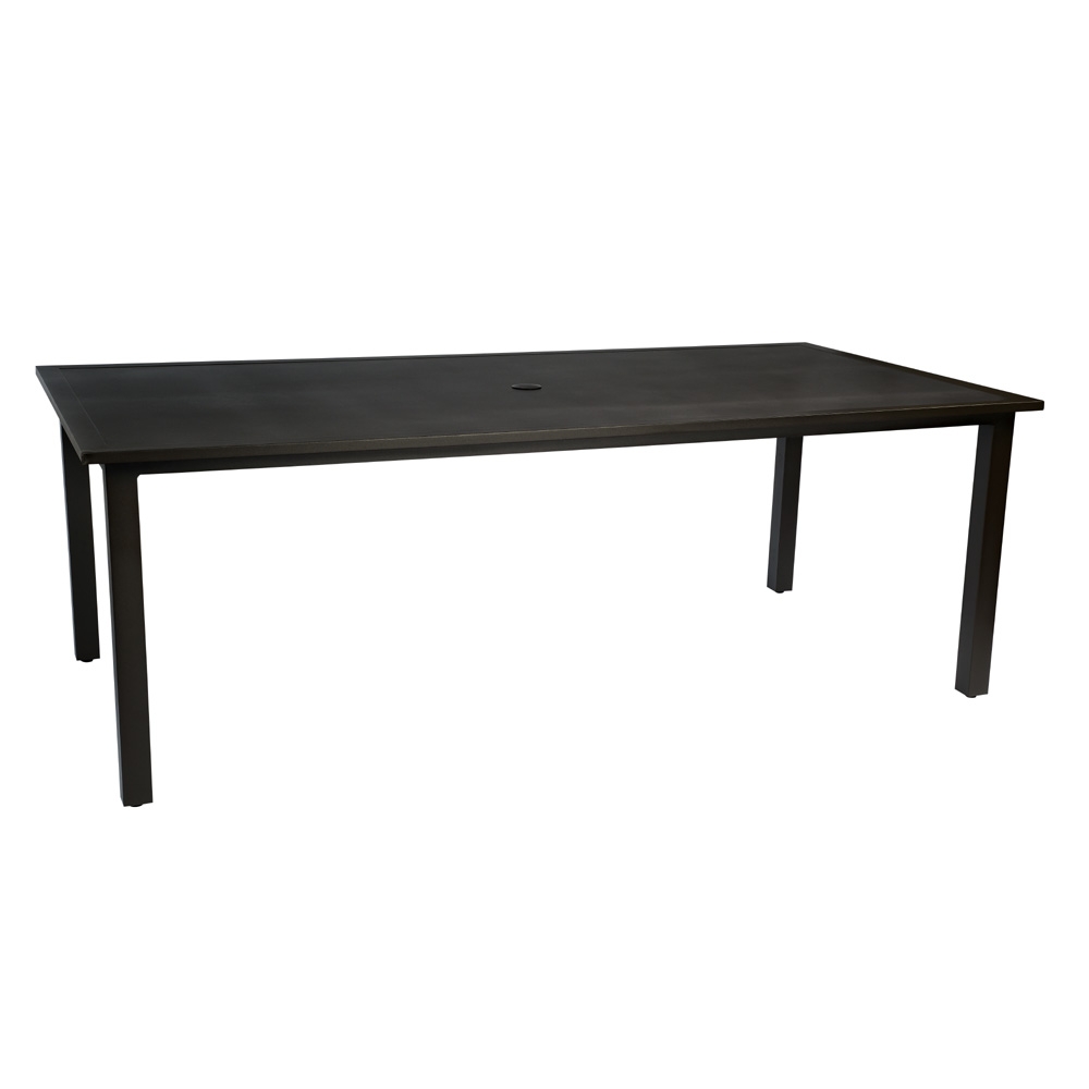 Woodard Elemental 42" x 84" Rectangular Umbrella Dining Table - 710884