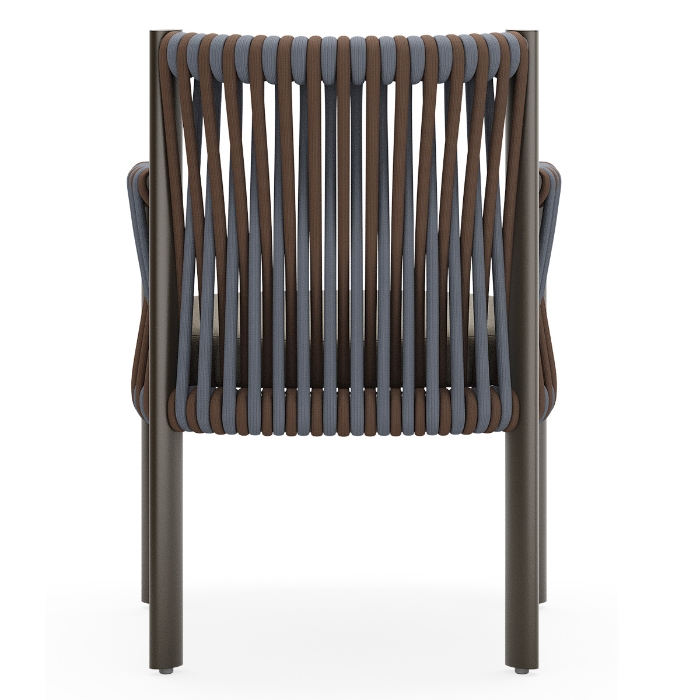 Woodard Eve Dining Chairs with Seat Cushions back