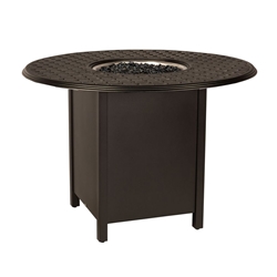 Woodard Thatch 48" Round Counter Height Fire Table - 65M749-04948FP