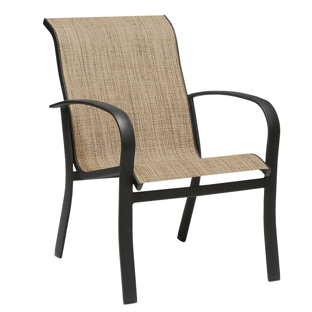 Woodard Fremont Sling Stackable Dining Arm Chair - 2PH401