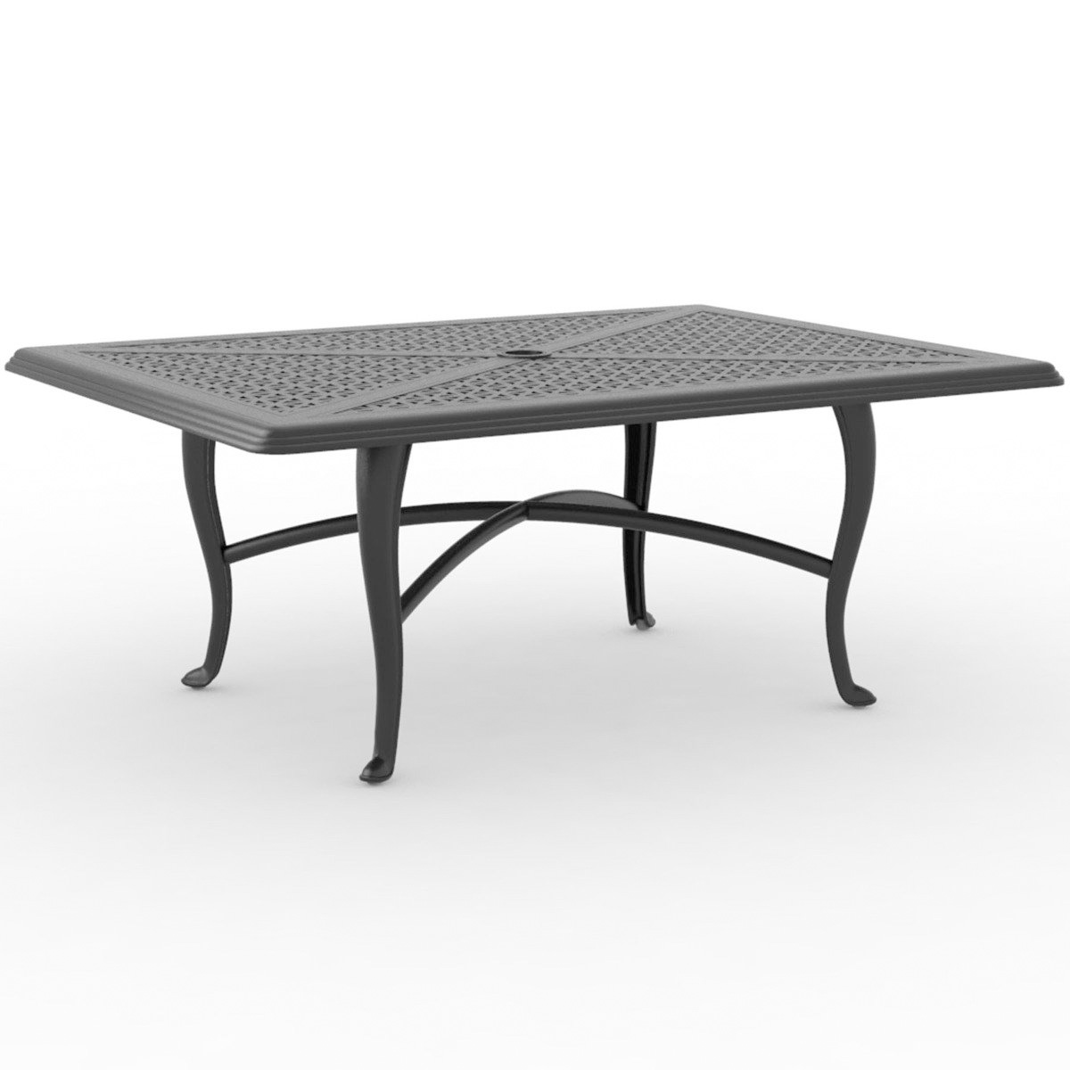 Woodard Hampton Cast 48" x 36" Rectangular Coffee Table with Cabriole Base - 2G4500-05145