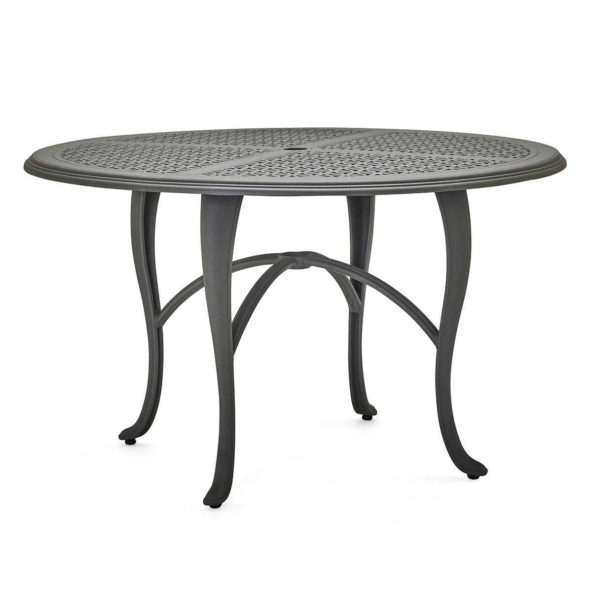 Woodard Hampton Cast 48" Round Dining Umbrella Table with Cabriole Base - 2G5300-05148