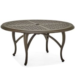 Woodard Hampton Cast 48" Round Coffee Table with Cabriole Base - 2G5400-05148