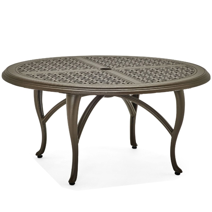 Woodard Hampton Cast 48" Round Coffee Table with Cabriole Base - 2G5400-05148
