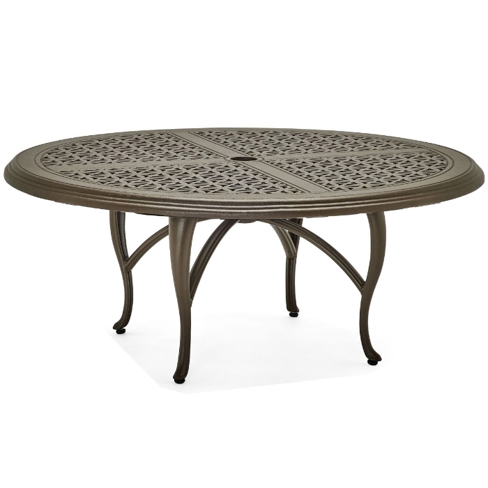 Woodard Hampton Cast 60" Round Coffee Table with Cabriole Base - 2G5400-05160