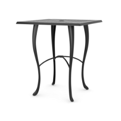 Woodard Hampton Cast 36" Square Counter Height Umbrella Table with Cabriole Base - 2G5500-05137