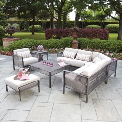 Woodard Jax L-Sectional Patio Set - WD-JAX-SET3