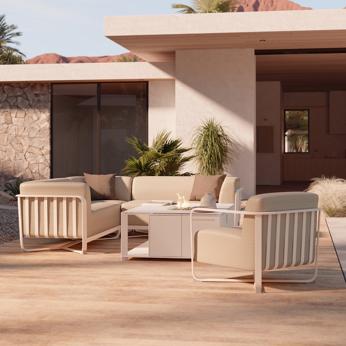 Juno Outdoor Furniture Collection with Fire Table