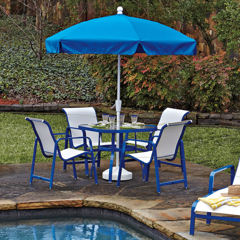 Woodard Landings Aluminum Sling Outdoor Dining Set - WD-LANDINGS-SET1