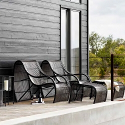 Woodard Loft Lounge Chair and Ottoman Set - WD-LOFT-SET1
