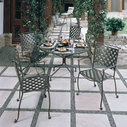 Maddox Wrought Iron Dining Set for 4 