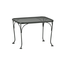 Woodard 18 inch by 24 inch Mesh Top Rectangle Side Table - 190040