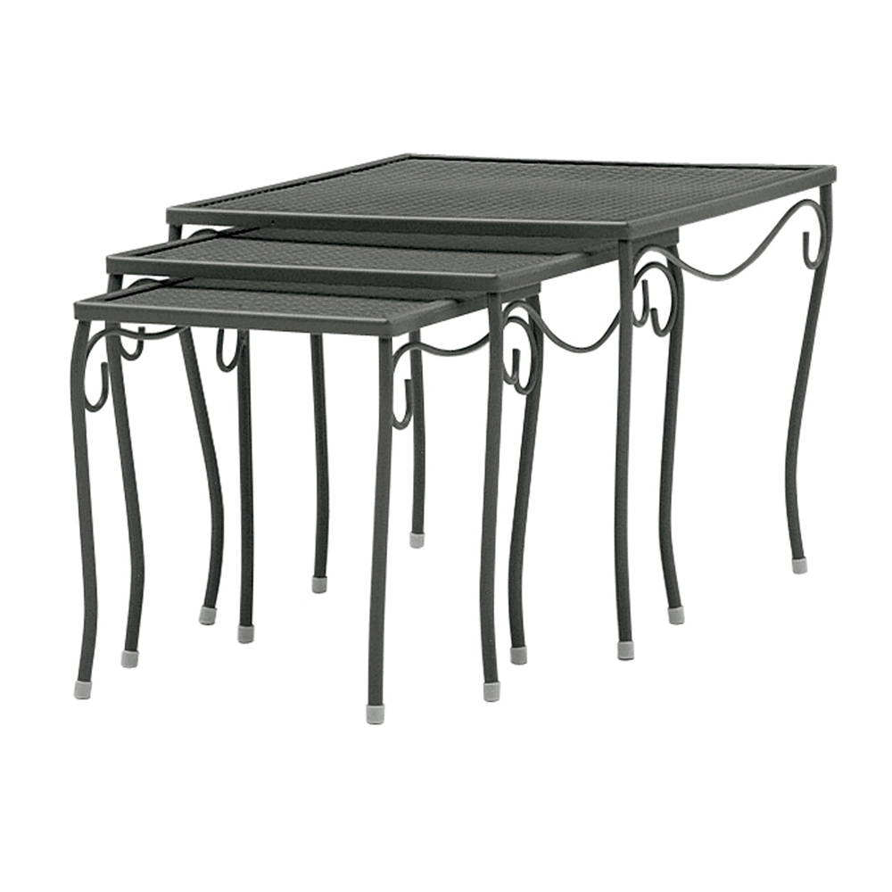 Woodard Mesh Top Nested End Tables Set - 190215
