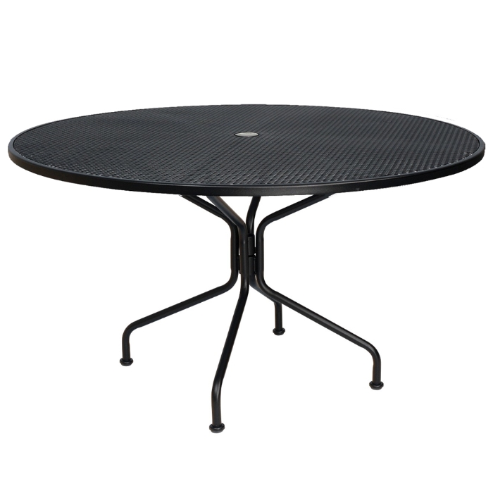 Woodard 48 inch round Premium Mesh Top RTA Umbrella Table - 190228