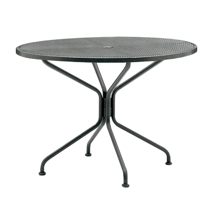 Woodard 42 inch round Premium Mesh Top RTA Umbrella Table - 190229
