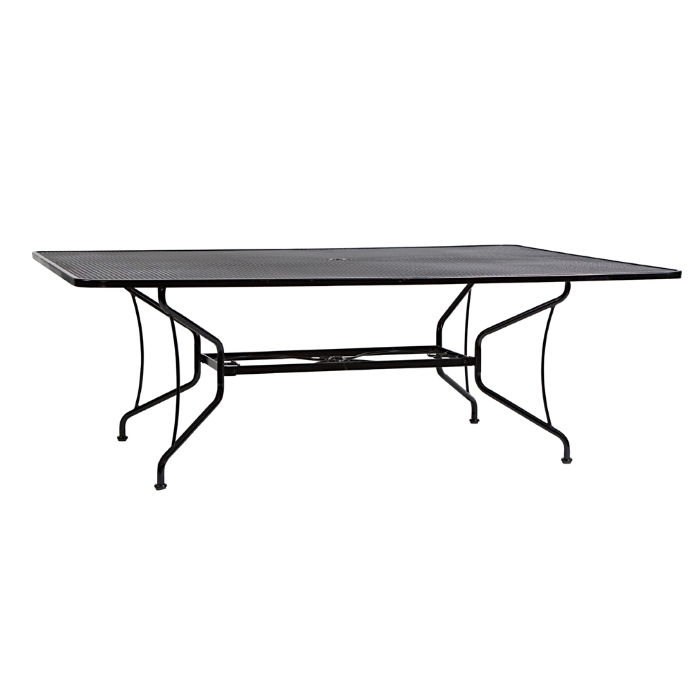 Woodard 60 inch by 84 inch Premium Mesh Top RTA Umbrella Table - 190284