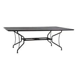 Woodard 60 inch by 84 inch Premium Mesh Top RTA Umbrella Table - 190284